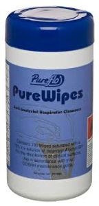 Gentex Helmet Pureflo Purewipes Wet Anti-Bacterial Wipes (pack 100)